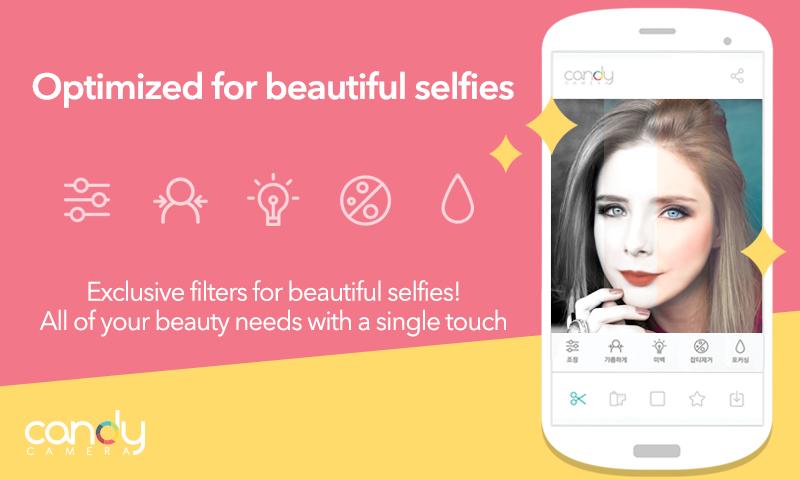 App optimizada para selfies